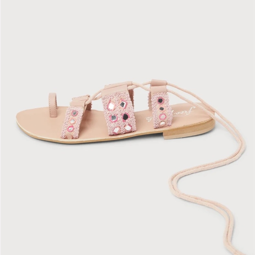 FREE PEOPLE Leather Sandals - Picture 5 of 12